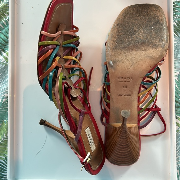 Vintage Prada Multi Strap Sandals - Picture 6 of 7